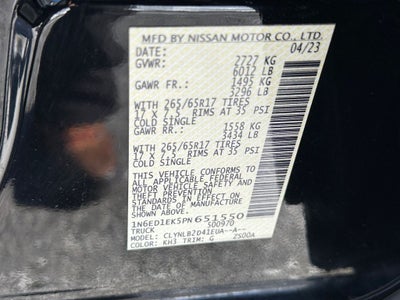 2023 Nissan Frontier SV