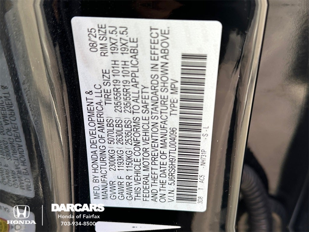 2026 Honda CR-V Hybrid Sport Touring - Honda Certified