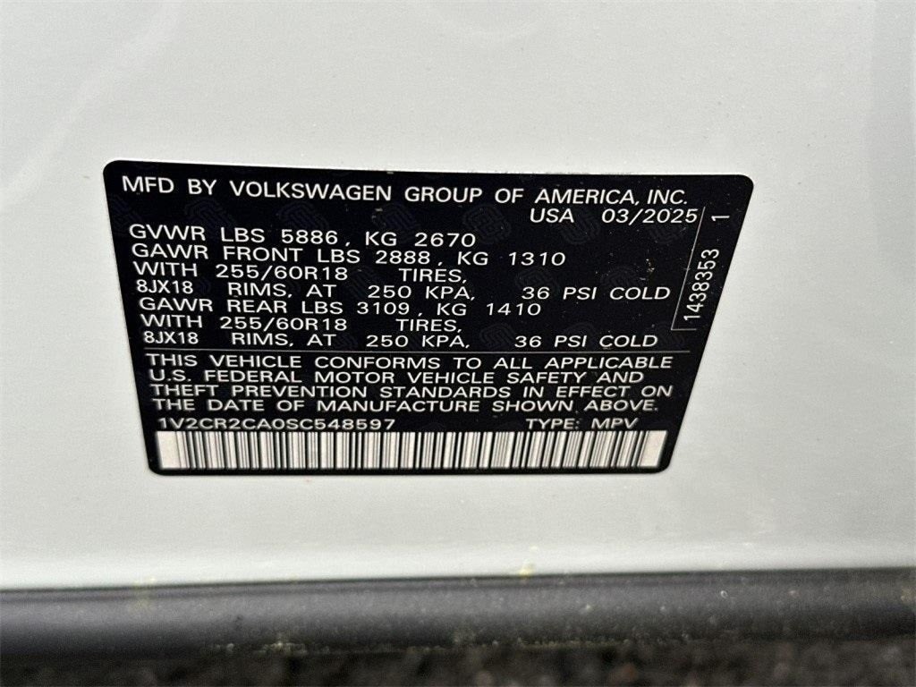 2025 Volkswagen Atlas 2.0T Peak Edition