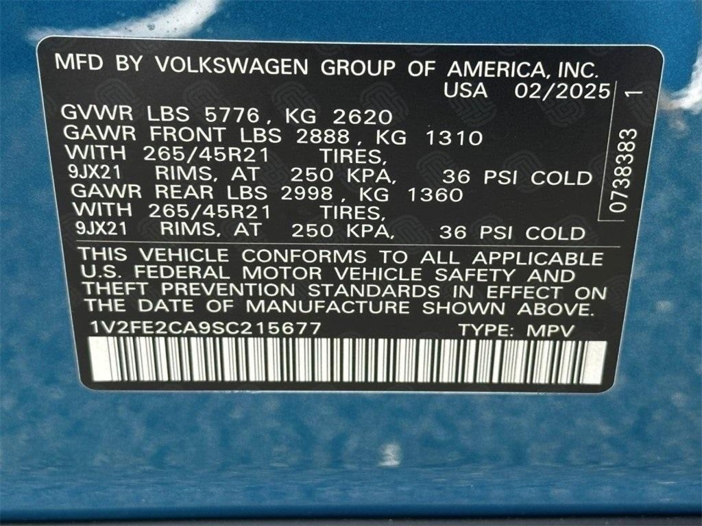 2025 Volkswagen Atlas Cross Sport 2.0T SEL Premium R-Line