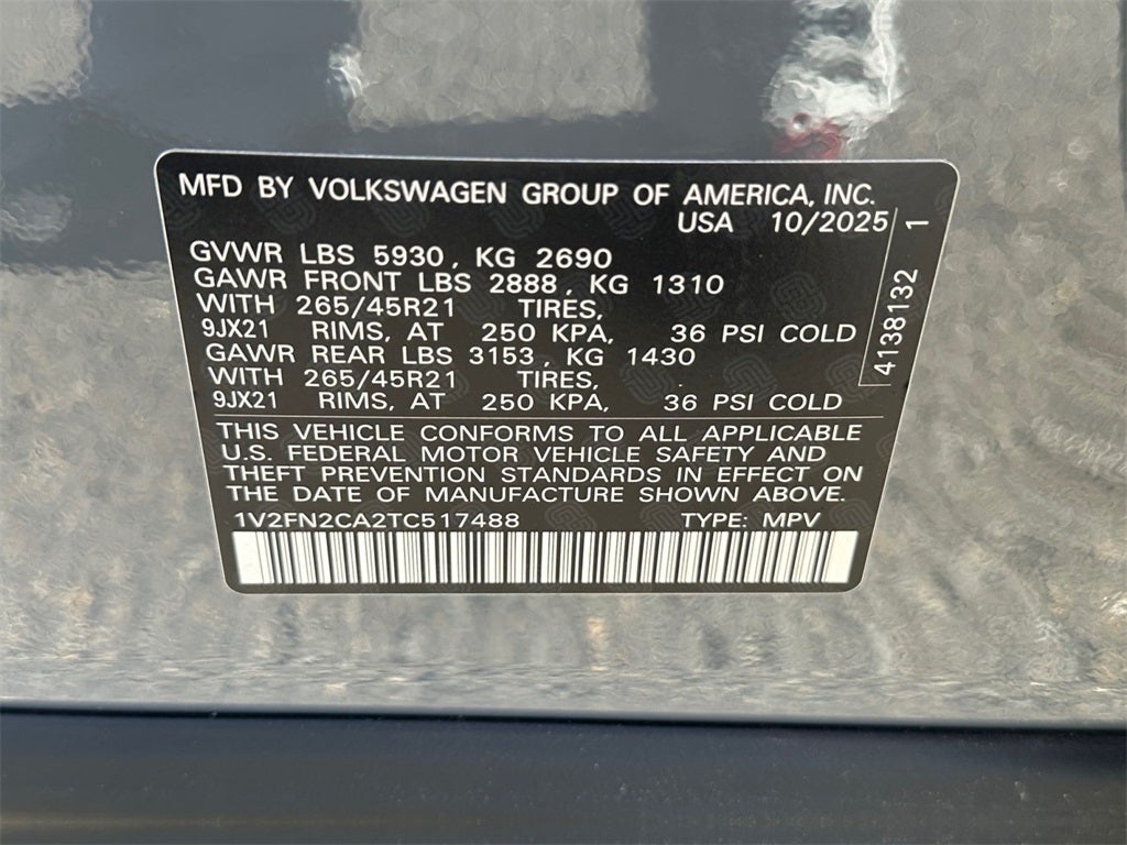 2026 Volkswagen Atlas 2.0T SEL Premium R-Line