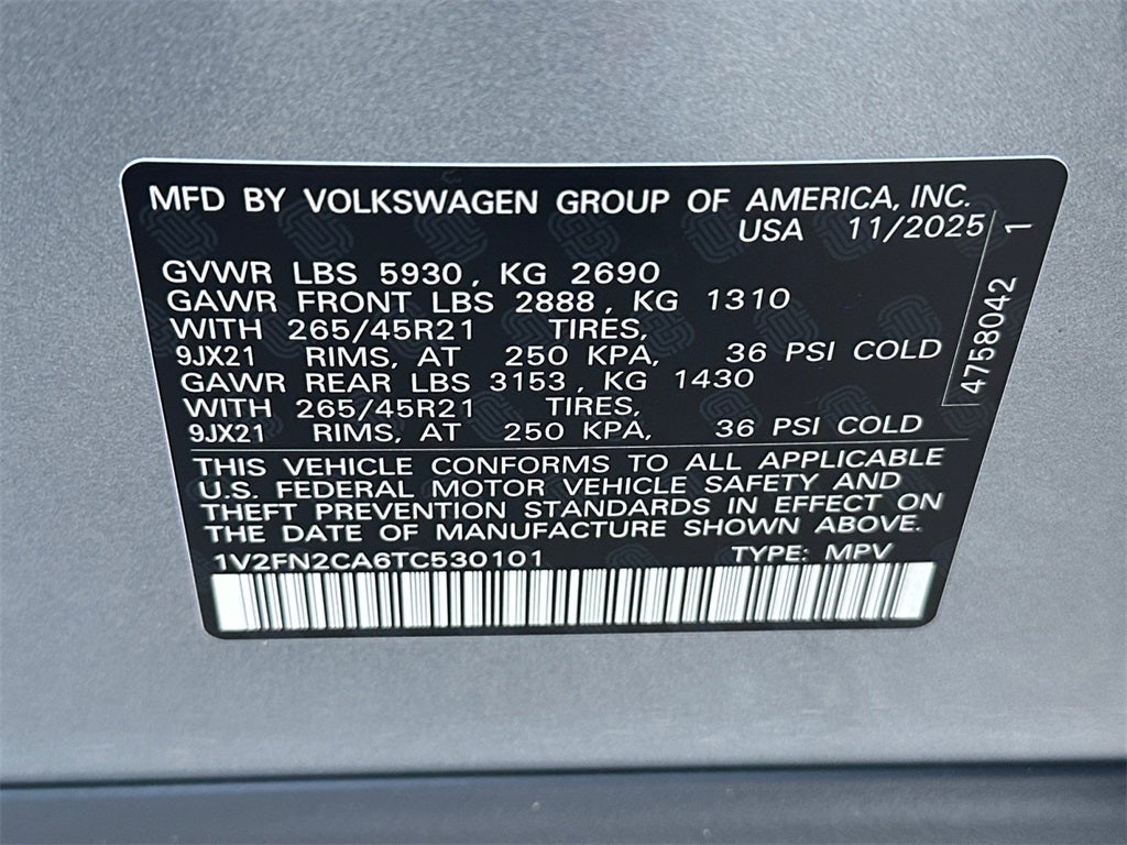 2026 Volkswagen Atlas 2.0T SEL Premium R-Line