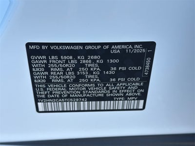 2026 Volkswagen Atlas 2.0T SE w/Technology