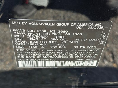 2026 Volkswagen Atlas 2.0T SE w/Technology