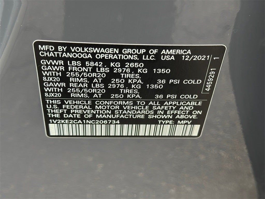 2022 Volkswagen Atlas Cross Sport 3.6L V6 SE w/Technology