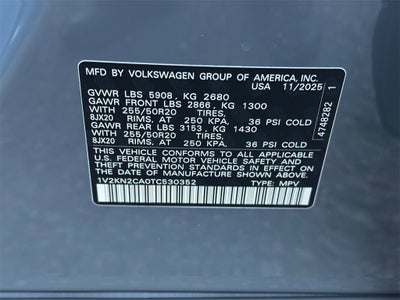 2026 Volkswagen Atlas 2.0T SE w/Technology