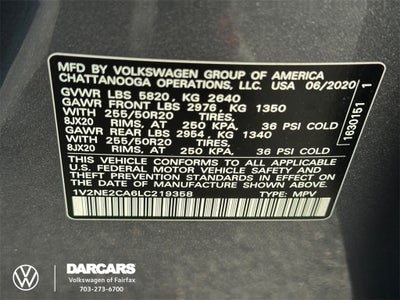 2020 Volkswagen Atlas Cross Sport 3.6L V6 SEL Premium 4Motion