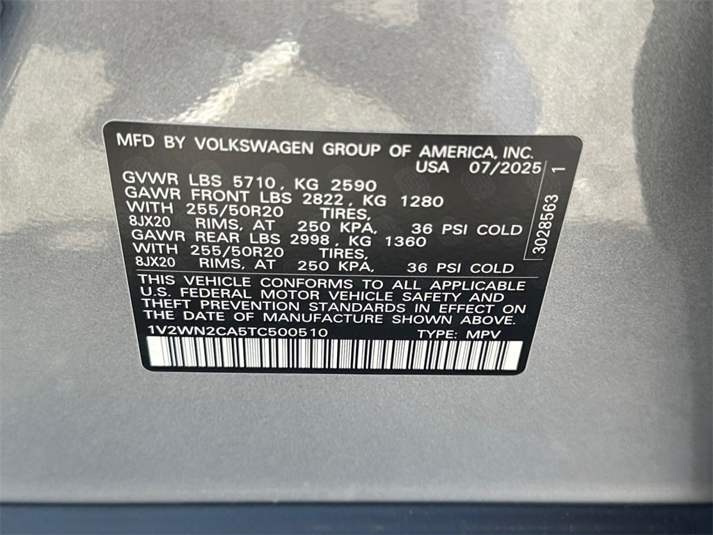 2026 Volkswagen Atlas 2.0T SE w/Technology