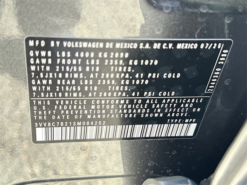 2025 Volkswagen Taos 1.5T S