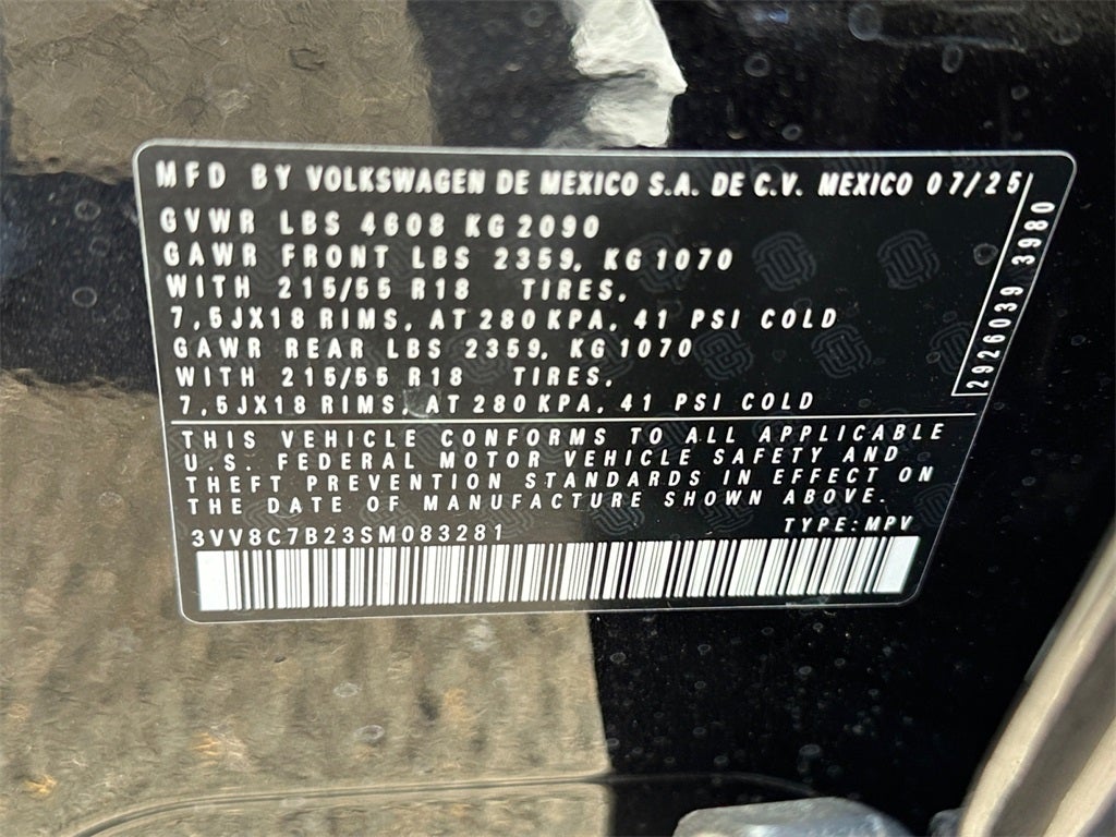 2025 Volkswagen Taos 1.5T S