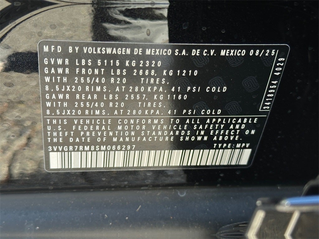 2025 Volkswagen Tiguan 2.0T SE R-Line Black