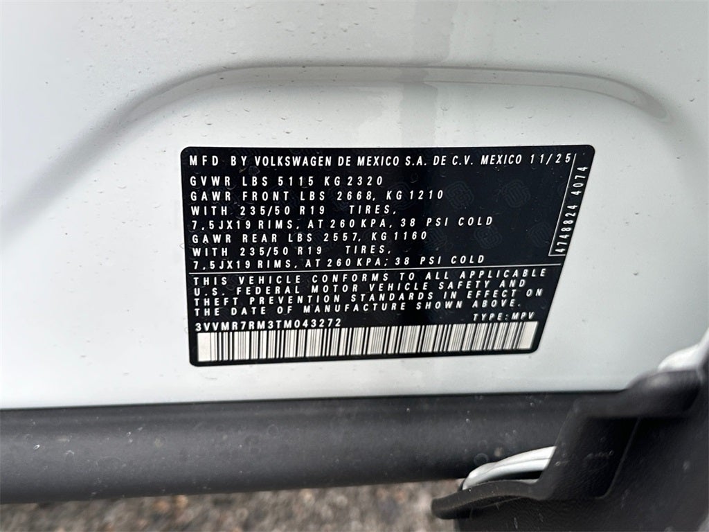 2026 Volkswagen Tiguan 2.0T SE