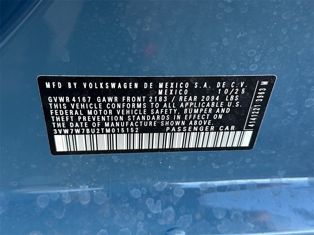 2026 Volkswagen Jetta 1.5T SE