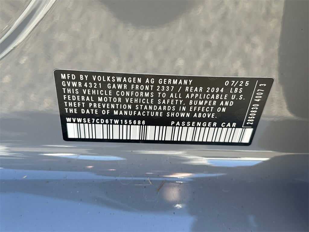 2026 Volkswagen Golf GTI 2.0T SE